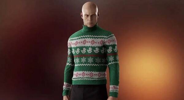 К зимним праздникам Агенту 47 из трилогии Hitman готовят свитер с уточками