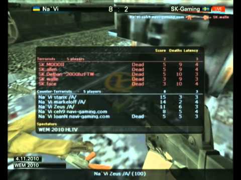 Na`Vi vs. SK de_train (World e-Sports Masters 2010)