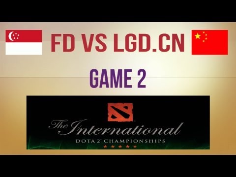 FD vs LGD.cn g.2 Round 1 Winners Final TI3 Eastern Qualifier