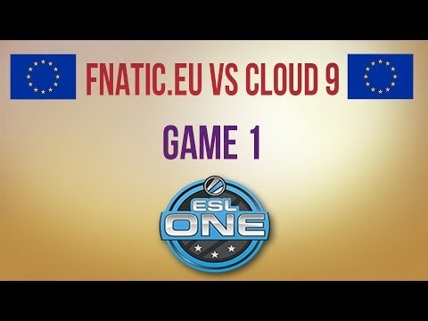 Fnatic.eu vs Cloud 9 g.1 Europe Group Final ESL One Frankfurt