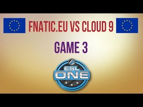 Fnatic.eu vs Cloud 9 g.3 Europe Group Final ESL One Frankfurt