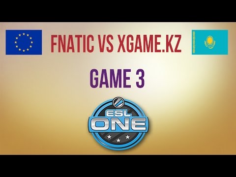 Fnatic vs xGame.kz g.3 Winners Round 1 ESL ONE New York 2014