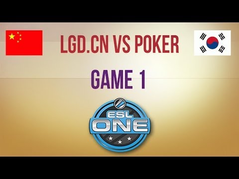 LGD.cn vs Poker g.1 Asia Qualifier ESL One Frankfurt