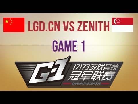 LGD.cn vs Zenith g.1 Winners Preliminary G1 League Asia Qualifier