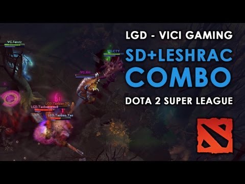SD + Leshrac Combo @ Dota 2 Super League