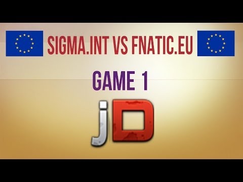 Sigma.Int vs Fnatic.eu g.1 Group Stage EU Joindota League Season 1