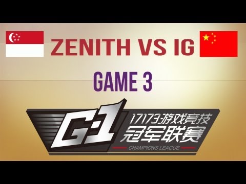 Zenith vs IG g.3 G1 League Asia Qualifier