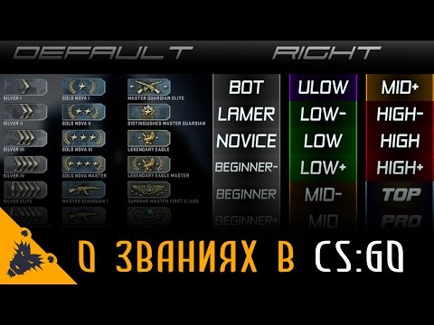 О званиях в CS GO ( система рангов в кс го )