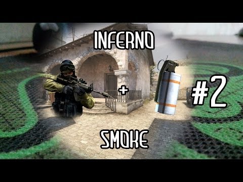 Tactic grenades  Раскидка гранат de_inferno (smoke2) CS:GO