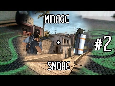Tactic grenades  Раскидка гранат de_mirage (smoke2) CS:GO