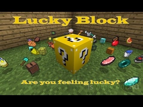 Обзоры модов minecraft 1.6.4, 1.7.2, 1.7.10 : Lucky Block - Блок удачи
