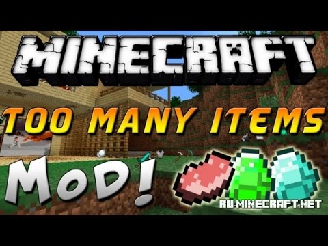 Обзоры модов minecraft 1.7.10; 1.8 : TooManyItems