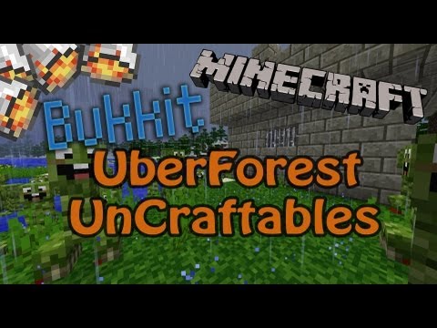 Обзор Bukkit плагинов Minecraft. UberForest UnCraftables