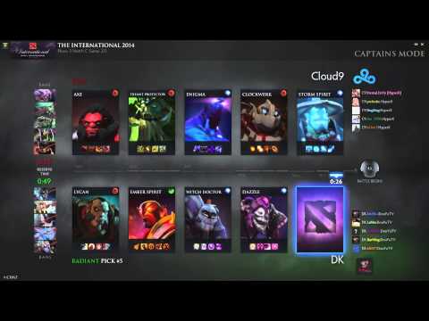 The International 4. DK vs Cloud9, bo3, game 2. 13.07.2014