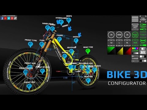Bike 3D Configurator - Симулятор настройки горных велосипедов на Android