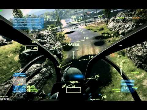 Battlefield 3: JAWS - Helicopter roadkill movie.