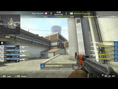 ADragons vs  ClanMystik map 2 nuke  ESWC 2013 Semifinal