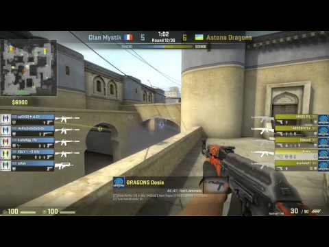 ADragons vs  ClanMystik map 3 dust2  ESWC 2013 Semifinal