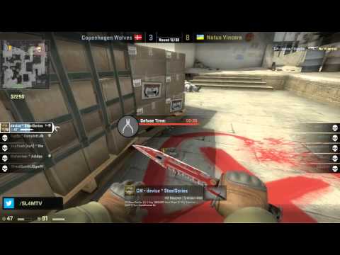 DH Bucharest Quarter finals   Na`Vi vs  CPH Wolves game 2 dust2