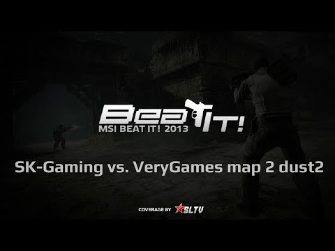 SK Gaming vs  VeryGames map 2 dust2, MSi Beat it 2013 Semifinal