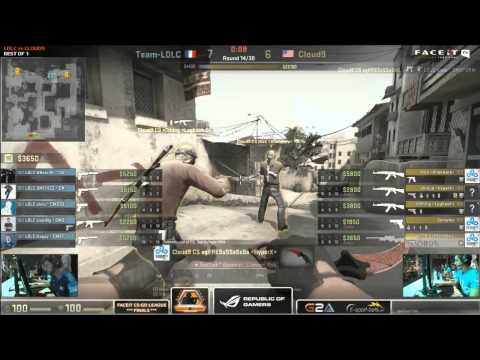Cloud9 vs  LDLC, Faceit finals, Group A R2 map dust2