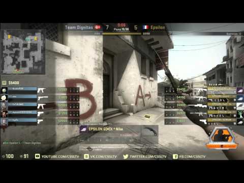 Dignitas vs  Epsilon, Faceit League, dust2