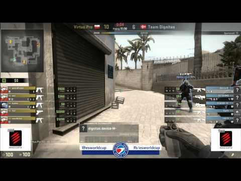 Dignitas vs  Virtus pro, ESWC QuarterFinals, map 3 mirage