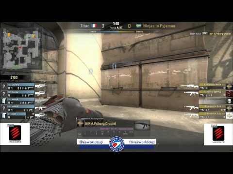 Titan vs. NiP, ESWC Group C, map dust2