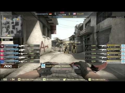 Cloud9 vs  Mousesports, CaseKing Semis map 1 dust2