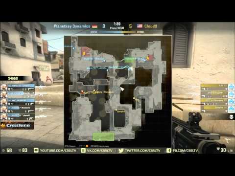 Cloud9 vs. Planetkey D., CaseKing Finals, Group A, map dust2