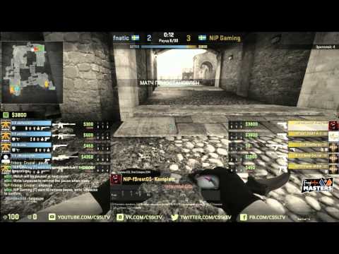 Fnatic vs  NiP, FragBite Playoffs, map 2 cobblestone