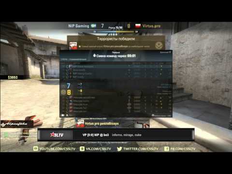NiP vs  Virtus pro, CaseKing Semis map 1 inferno