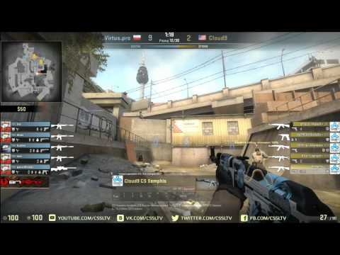 Virtus pro vs  Cloud9, CaseKing Final map 1 overpass