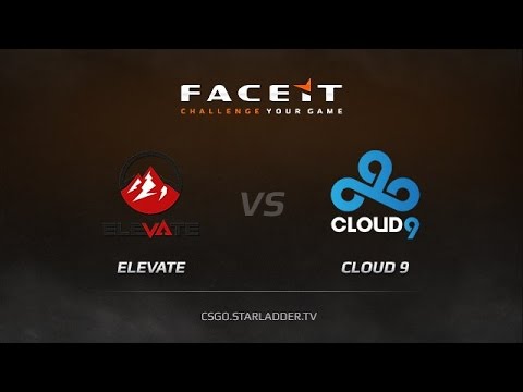 Cloud9 vs  eLevate, FACEIT League map cbble