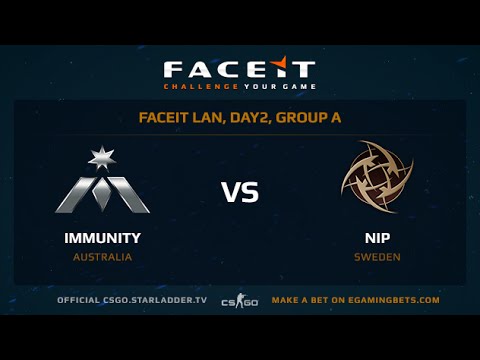 NiP vs  Immunity, FACEIT Lan Finals, map 1 dust2