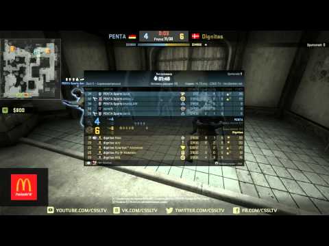 Penta vs  Dignitas, Fragbite Masters Season 4, map 2 dust2
