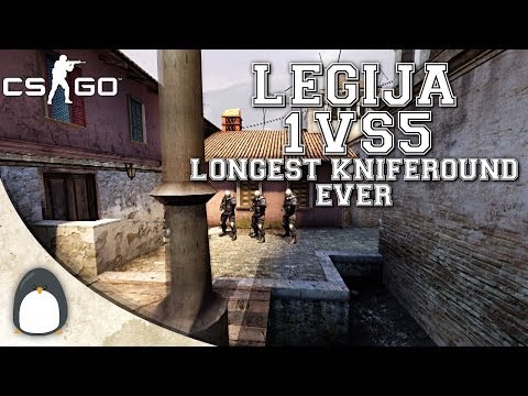 CS:GO - LEGIJA 1vs5 Ace (Longest Kniferound yet)