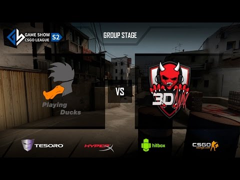 Playing Ducks vs. 3DMAX - GameShow CS:GO League@ de_dust2