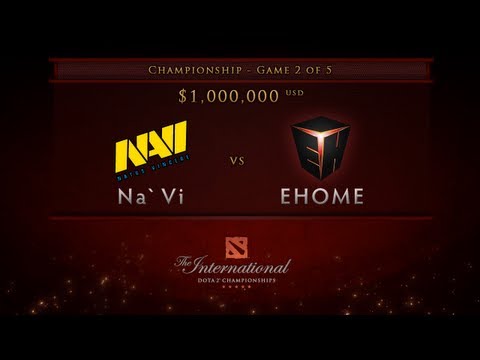 EHOME vs NaVi - Game 2, Championship Finals -  Dota 2 International - Chinese Commentary