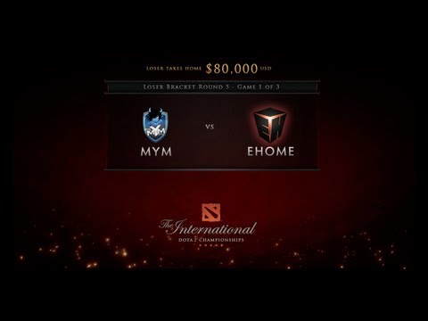 MYM vs EHOME Game 1 - Loser Bracket Round 3 - Russian Commentary - Dota 2 International