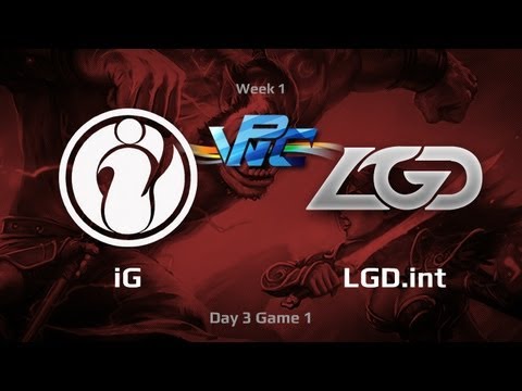 iG vs LGD.int, WPC-ACE League, Day 3, game 1
