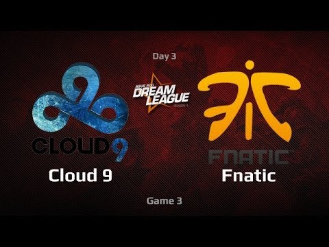Cloud 9 vs Fnatic, DreamLeague Day 3, Game 3