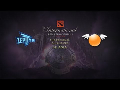 Zephyr -vs- Orange Esports, TI4 SEA Qualifier, Round 7