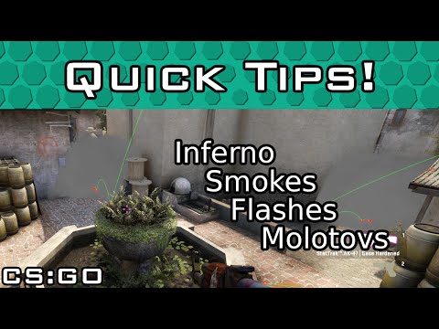 Inferno T Side B Site Smokes, Flashes & Molotovs
