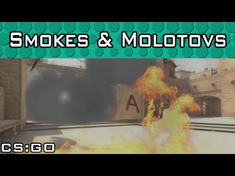 Mirage A Site Smokes & Molotovs