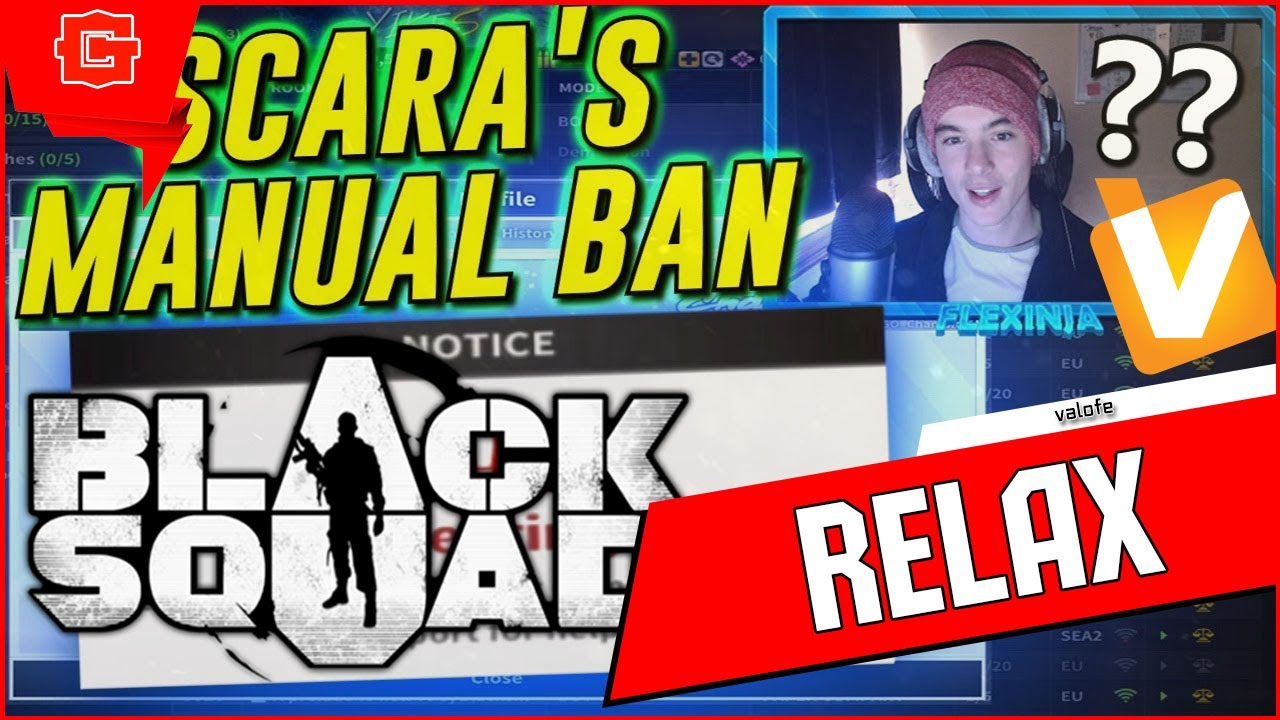 Banned Flexinja, scara and other cheat videos Black Squad