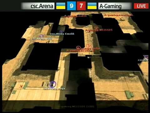 A-Gaming vs. csc.Arena de_dust2 08.06.2009