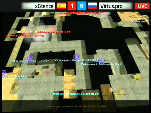 Virtus.pro vs. x6tence on Gamegune de_inferno 26.07.2009